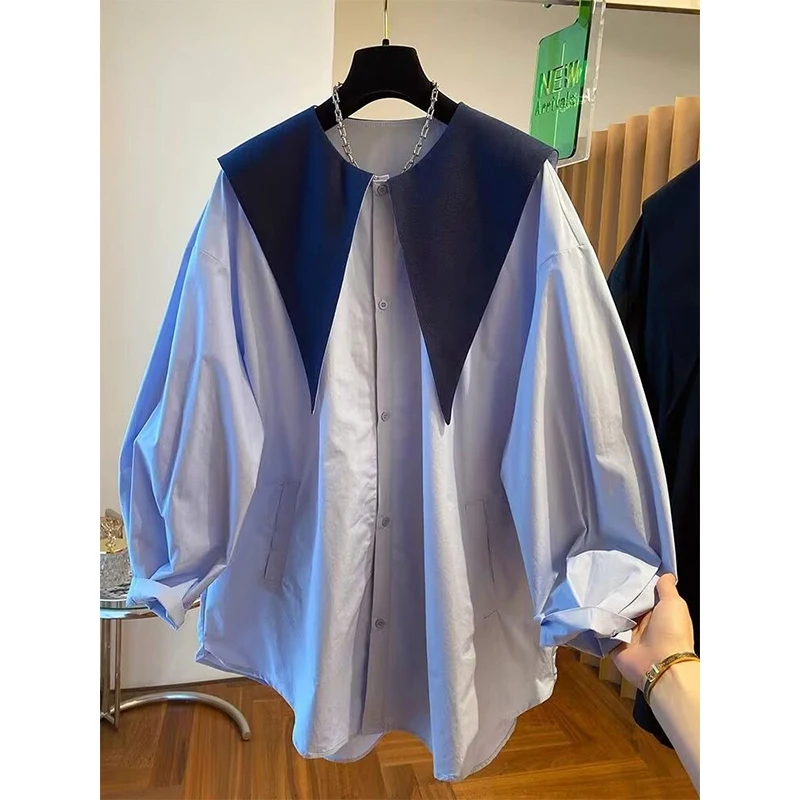 

plus Size 300 Pou Women's Loose Long Sve irt Cover Belly Casual irt Autumn Korean Sle Button up Versatile Faion