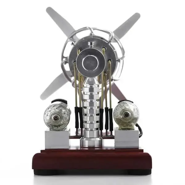 16 Cylinder Double Tank Gas Powered Motor Stirling Engine Model