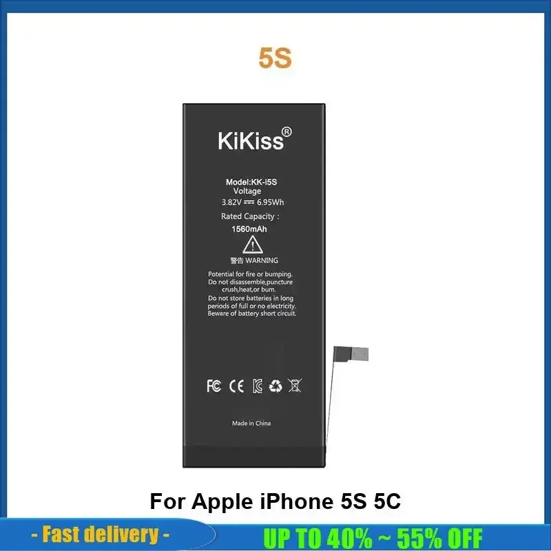 Battery For iPhone 5 5S 5C 6 6S 7 8 11 12 Mini 13 14 15 Plus Pro Max A2342 A2410 A2411 A2412 A2176 A2398 A2399 A2400
