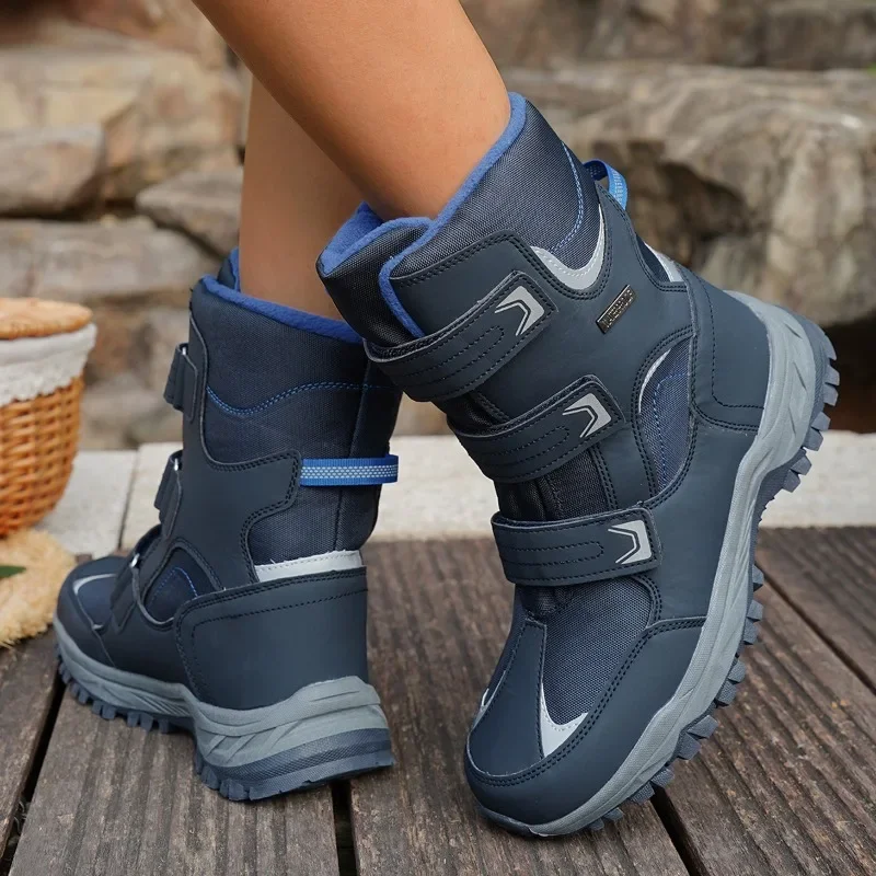 

Winter Snow Boots Women Shoes Anti-slip Warm Soft Plush Casual Shoes Women Thick-soled Outdoor High-top Ankle Boots Women