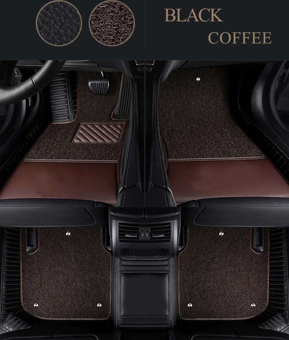 Custom special car floor mats for Alfa Romeo Stelvio 2025-2017 high quality rugs durable double layers carpets for Stelvio 2020