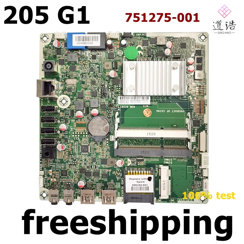 751275-001 For HP 205 G1 AIO Motherboard 728601-001 751275-601 DDR3 Mainboard 100% Tested Fully Work