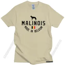 時装ベルギーのシェパードmalinois tシャツ男性ソフト生地犬の恋人所有者ギフトトップスカジュアルtシャツプリシュリンク綿tシャツ