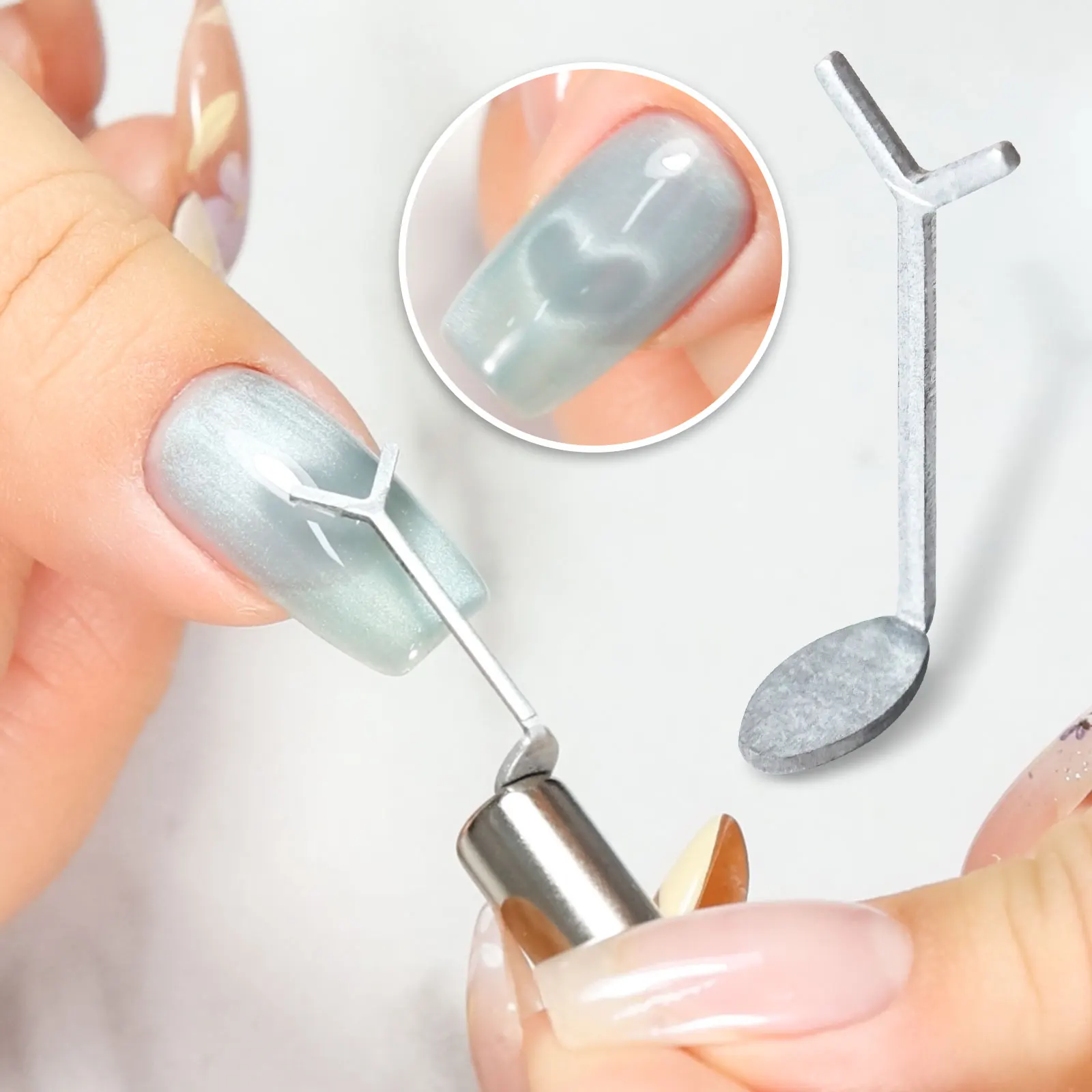 

Y-Shaped Cat Eye Nail Polish Magnet Rod Combination Set Nail Art DIY Love Heart Effect Gel Polish Magnet Rod Tool Set