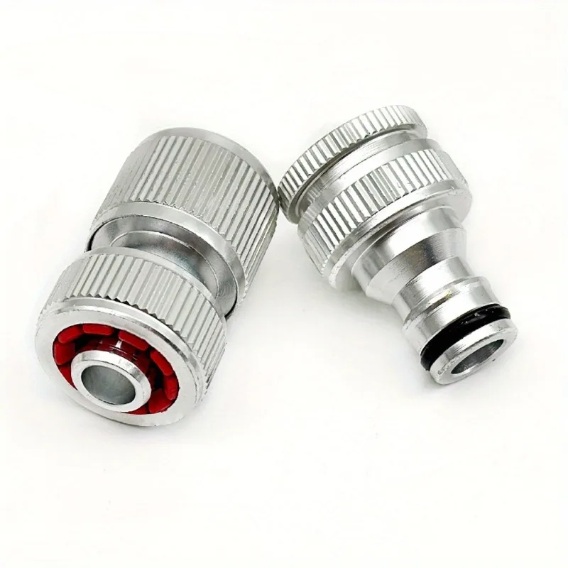 For aluminum alloy 4-point quick connector, silver aluminum 4-point quick faucet connector