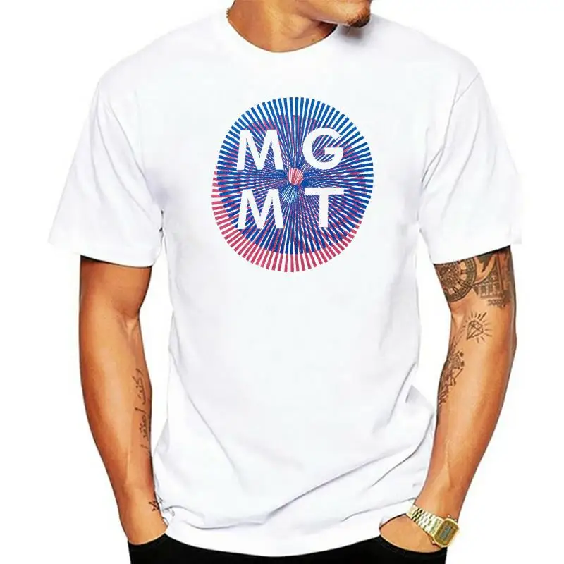 MGMT Men's Op-Art 2013 Slim Fit T-shirt Small Black