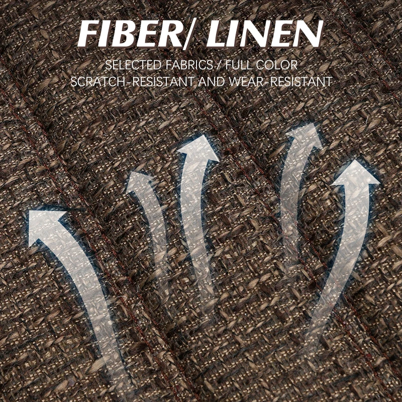 ثلاثية الأبعاد الكتان مقعد السيارة يغطي العالمي الجلود وسادة مقعد السيارة كامل محاط منصات مقعد السيارة تنفس السيارات منصات كرسي حامي #3