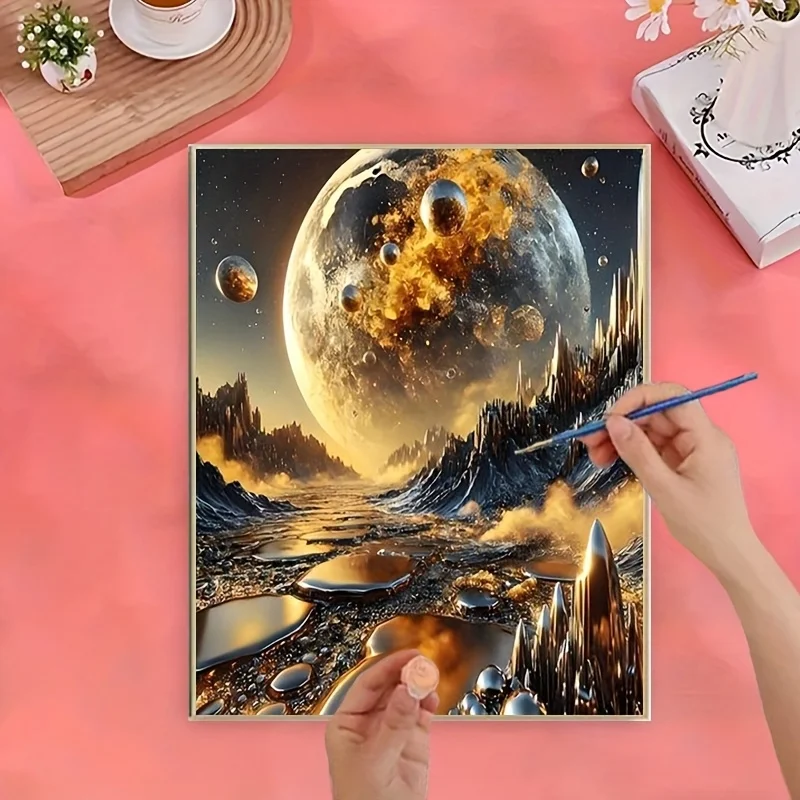 Professional Art Use 1pc DIY Adult Paint by Numbers Kit, Art Gift, Painting by Numbers, Easy to Learn and Suitable for Beginners
