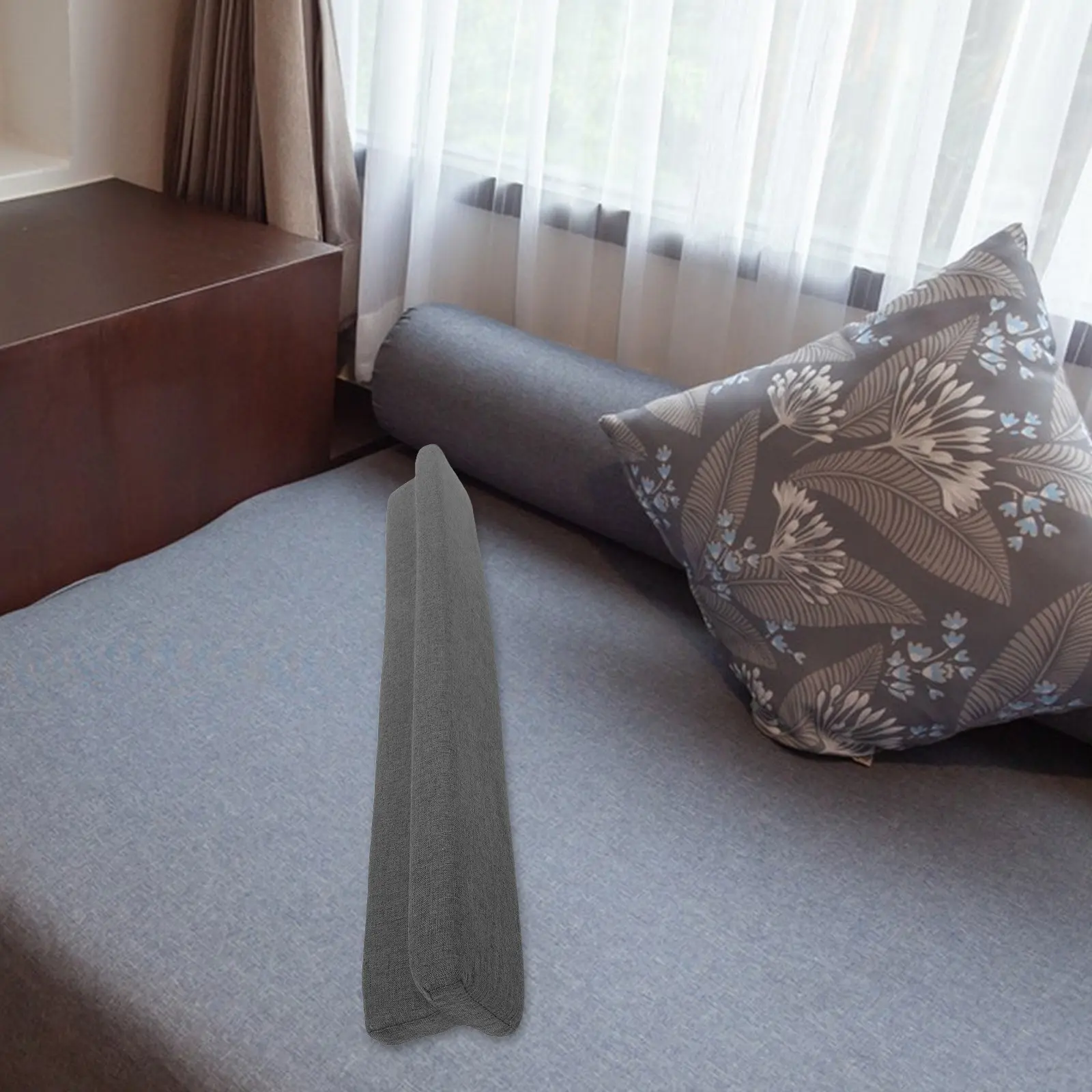 Mattress Gap Filler T Shaped Foam Bed Bridge for Wall Headboard Crack with Removable Washable Cover