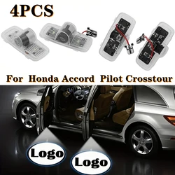 4PCS Car Door Courtesy Light Car Accessories Logo Light For Honda Accord 2003-2013 Pilot2009 Crosstour2010-2014 Car Styling