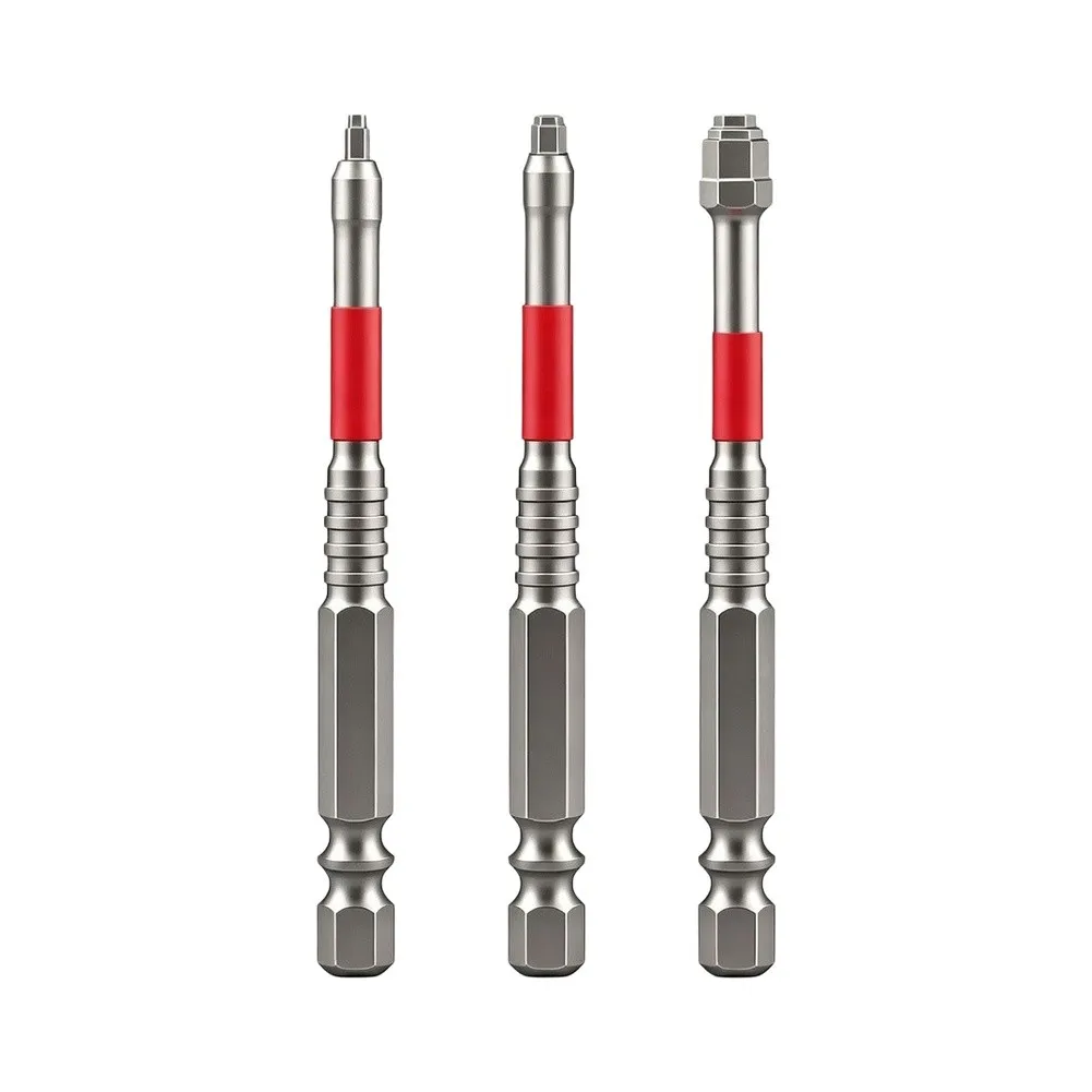 3pcs High-Torque Steel Hex Bit Magnetic Impact-Resistant For Multi-Functional Non-slip Water Bits Screwdriver Tool