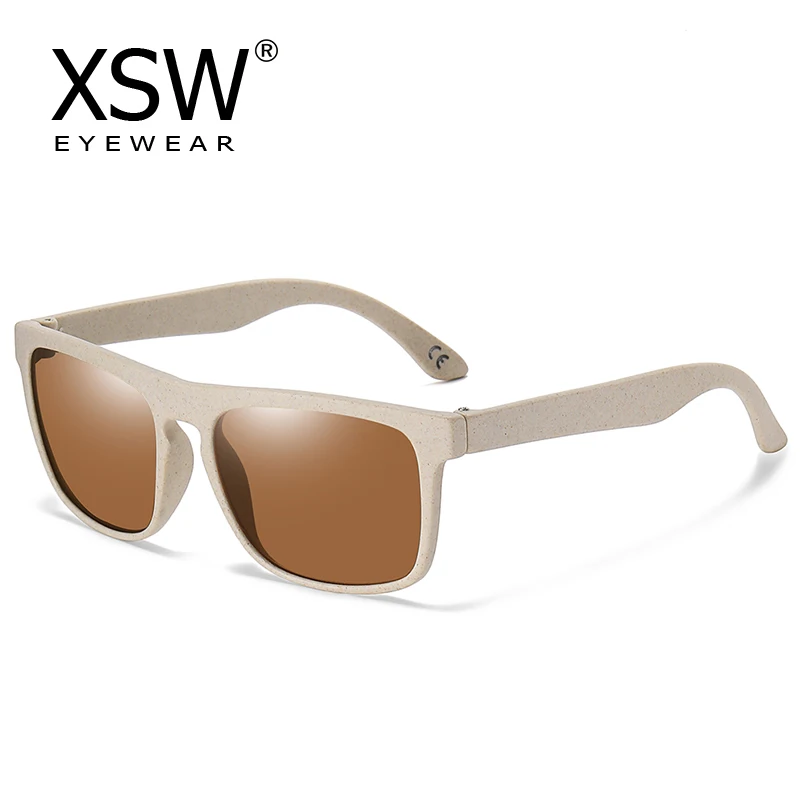 

XSW Wheat grass brand design primary color sunglasses male and female driver sunglasses male retro sunglasses male four Seasons