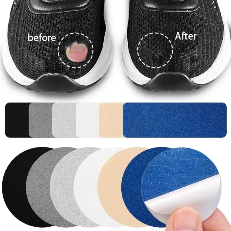 6pcs Sports Shoes Repair Stickers Suede Heel Protector Anti-Wear Repair Holes Self-adhesive Patches Insoles Pad Foot Care Insert