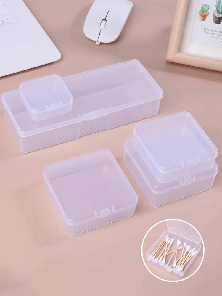 1PCS Dental Floss Holder Plastic Cotton Swabs Box Jewelry Case Portable Travel Medicine Box Makeup Tools