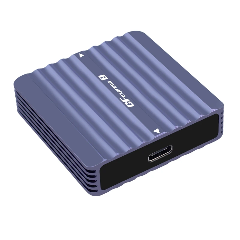 CFexpress B 타입 카드 리더기, USB 3.2 Gen2, 10Gbps 리더기, 알루미늄 휴대용 C 타입에서 CF 익스프레스 메모리 카드 어댑터, Z6, Z7, 1DX3 용