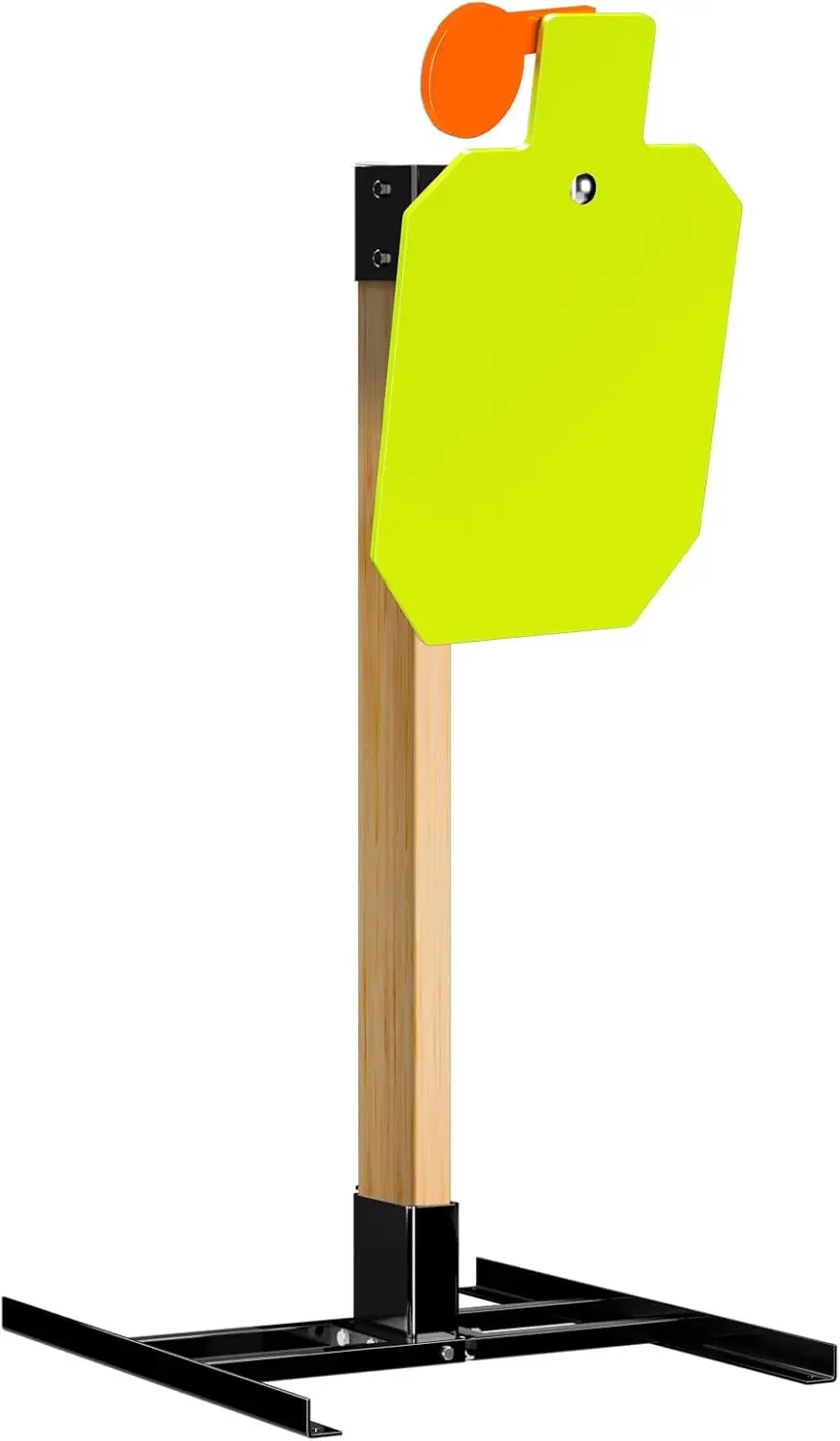 Gran oferta de objetivo de tiro reactivo con esterco de acero AR500, 3/8 "de grosor con soporte de objetivo 2x4