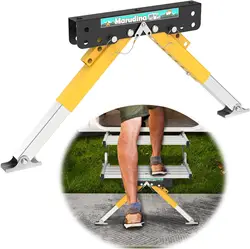RV Step Stabilizer Kit for Travel Trailers/5th Wheels/Motorhomes,Foldable Legs Supports,Height Adjustable and Durable Material…