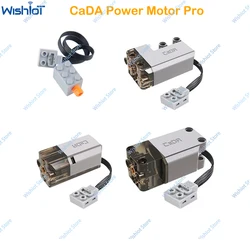 CaDA MOC Power Servo Motors Pro Compatible with Legoeds Building Blocks Power Functions Car Truck Model Upgrate Technical Parts