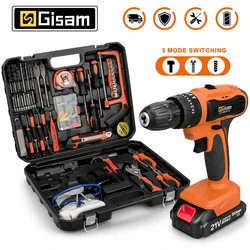 21V Cordless Drill Electric Screwdriver Drill Electric Impact Drill Electric Hammer Drill With Lithium-Ion Battery Power Tools