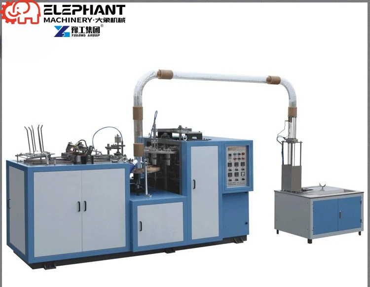 Fully Automatic Paper Cup Making Machine PLC Control Custom Size 80-110pcs/min Hot Cold Drink Cup Making Machine