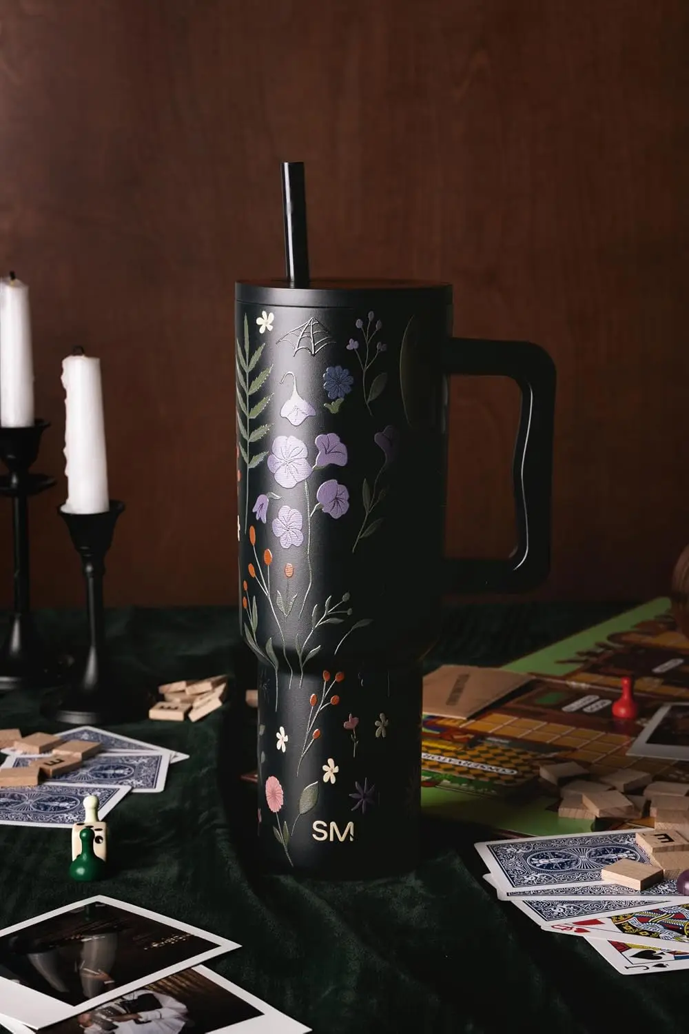 Simple Modern Stainless Steel Tumbler with Handle - Halloween Themed Insulated Cup for Hot And Cold Beverages