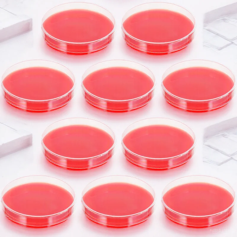 Placas de Agar en sangre, calidad confiable, precio razonable, ayuda de laboratorio, placa de Agar, placa de Petri mediana para cultura, 10 Uds.