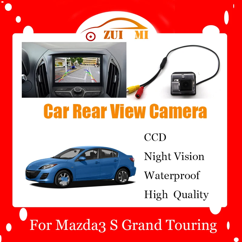 

Car Reverse Rear View Camera For Mazda3 S Grand Touring USA CCD Full HD Night Vision Backup Parking Camera Waterproof Shockproof