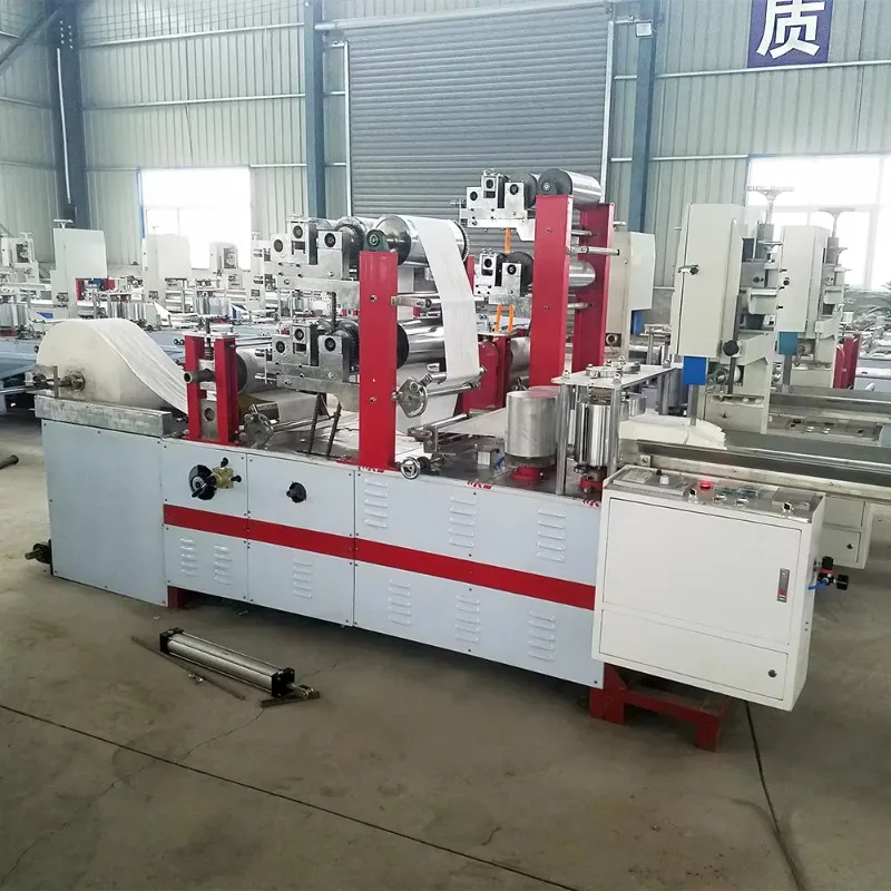 High Speed Napkin Folding Machine Sales with Color Printing Interfolded Napkin Making Machine