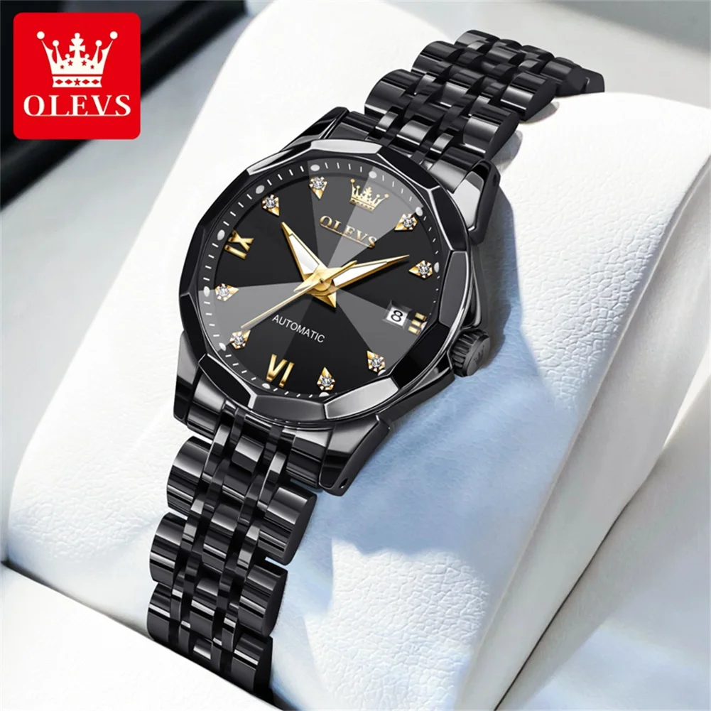 

OLEVS 9982 Classic Automatic Mechanical Movement Men Women Watch Elegant Luxury Date Watches Waterproof Luminous Watch