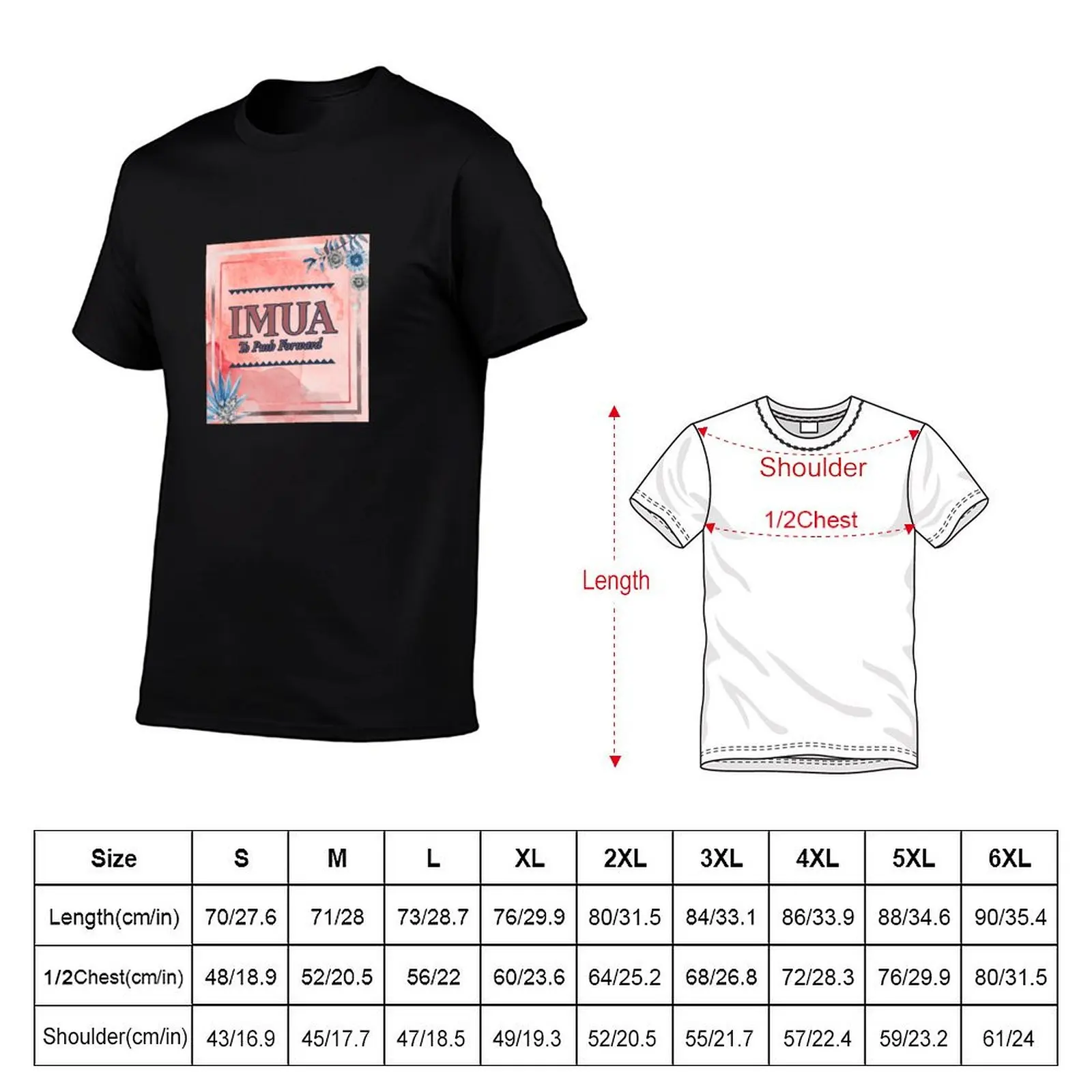 IMUA - To Push Forward 2 T-Shirt Casual Fashion Print Tee Top