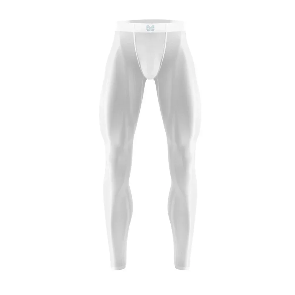 Nuevos pantalones de Yoga con Base de compresión de seda de hielo para hombre, pantalones deportivos para gimnasio, mallas para entrenamiento