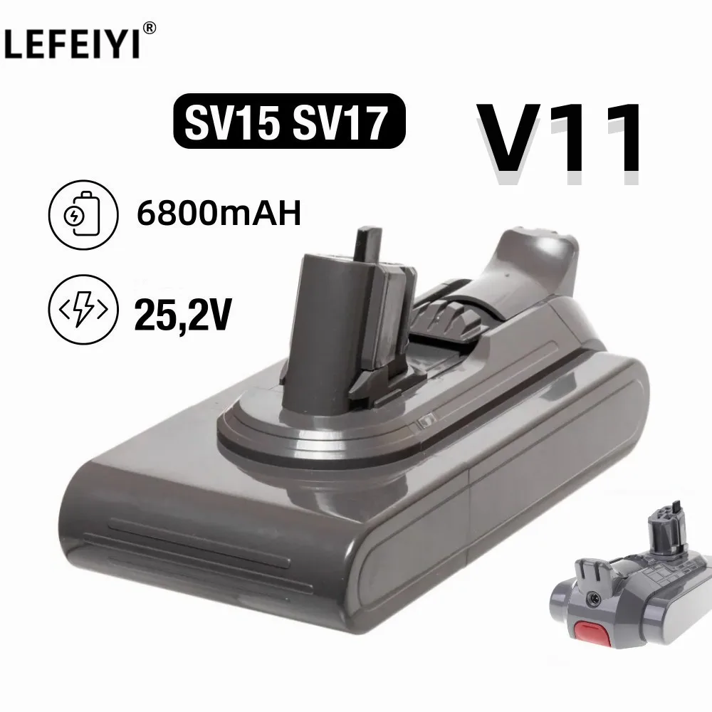 Battery used for Dyson V15 V11 SV22 Oversize SV17, V15 Detect Absolute/Extra. V11 Absolute Extra/Pro, 971447-05 Battery6800mAh