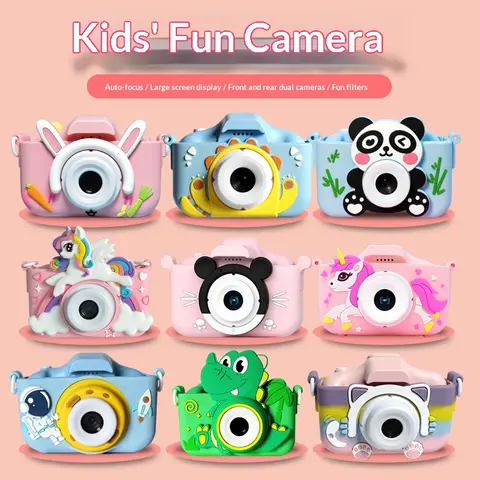 Mini Portable Toy CCD Camera | Dual High-Definition Lenses Effortlessly Take Photos and Shoot Videos Birthday Gift.