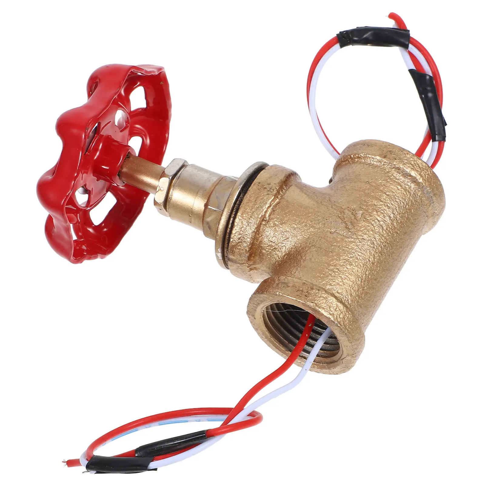 Stop Valve Light Switch Vintage Iron Valve Steampunk Water Pipe Lamp Switch for Table Lamp Home Shop Bathroom Use Red White Wire