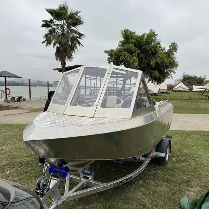 Small electric kart motorboat emergency rescue small speedboat water amusement boat all-aluminum material