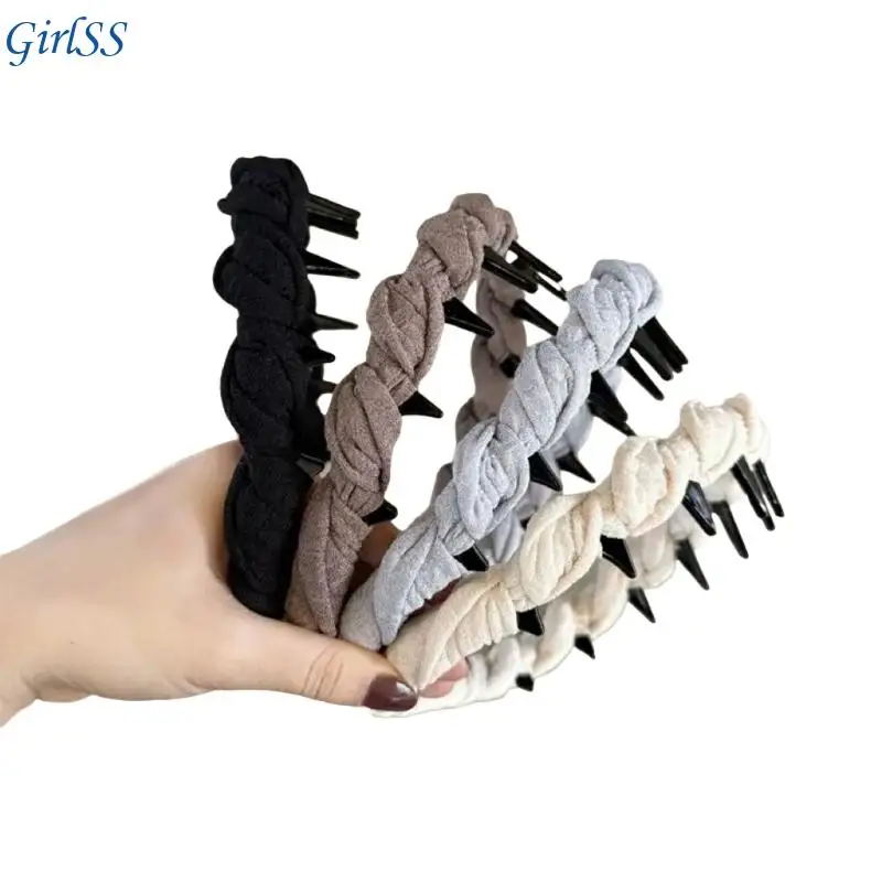 4pcs/Set Premium Hair Accessories Ergonomic Design Lightweight ABS Hairbands for Active Lifestyles T4MB