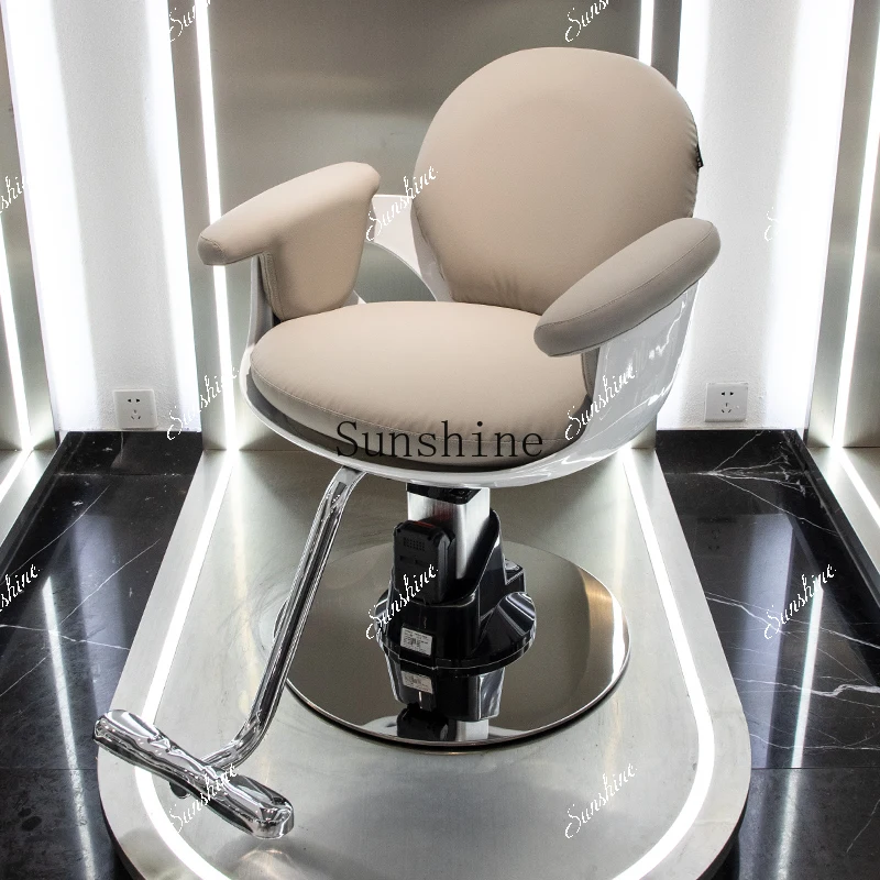Barber shop chair hair salon special hair cutting high-end electric lift perm and dyeing seat stool FT