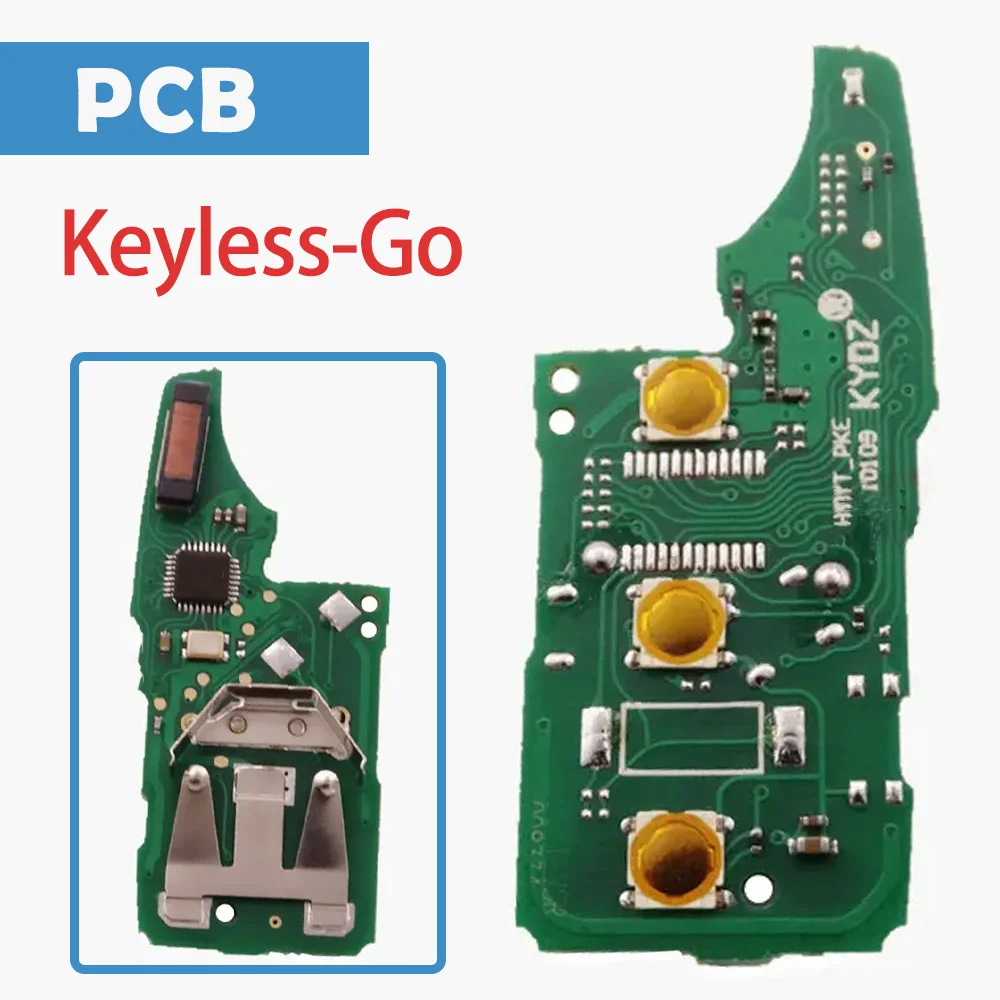 

Auto Remote Circuit Board ASK 434/315MHz 3 Buttons Keyless-Go Megamos AES Chip Car PCB MQB Platform For Volkswagen