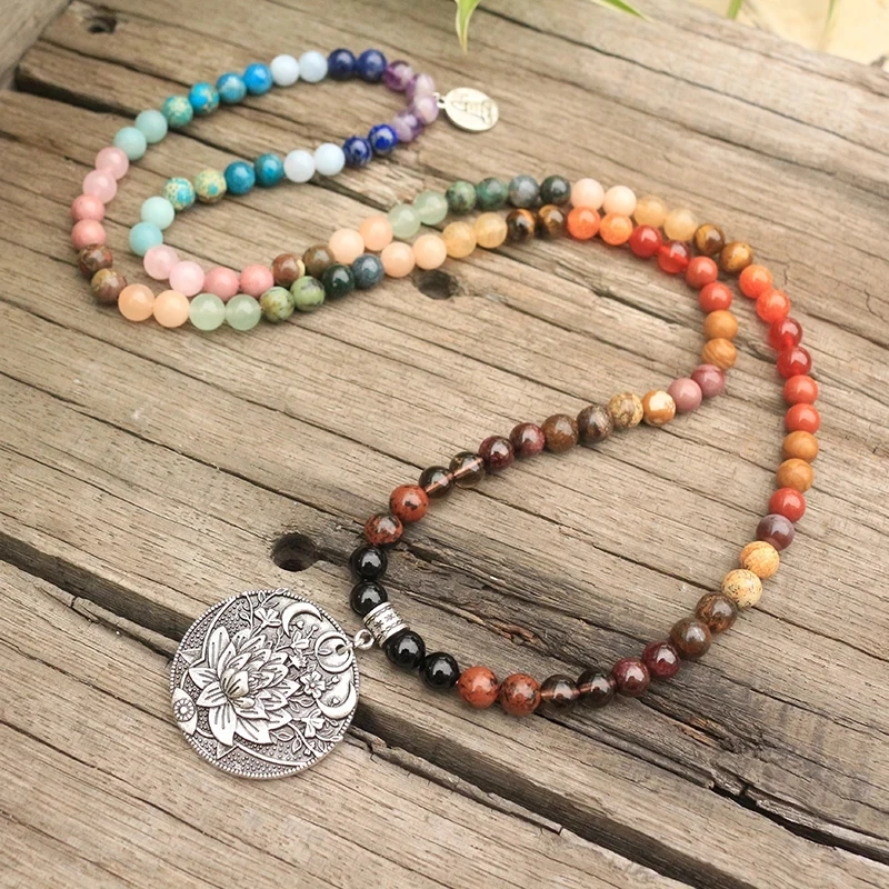 

Индийские Ониксовые четки Мала 8 мм, аксессуары для волос Apatite Mala
