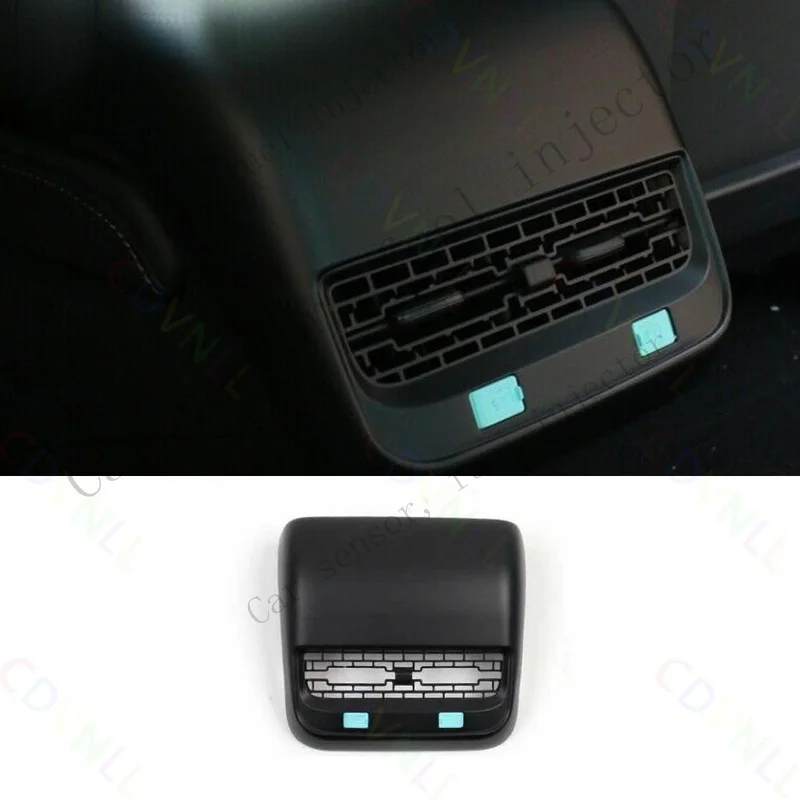Q+ For Tesla Model 3 Y 2017-2023 Matte Black Rear Seat Air Outlet Vent Frame Cover