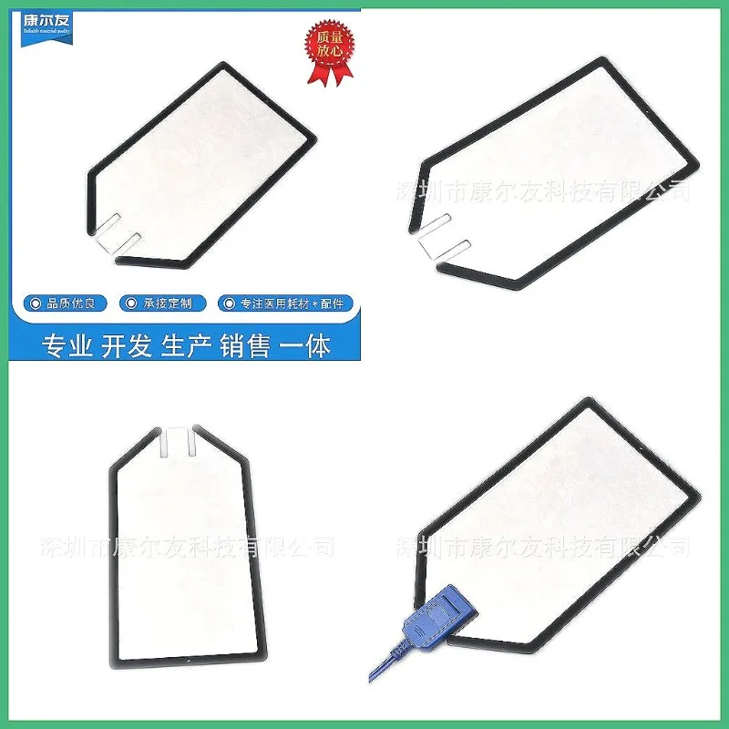 Disposable Single Pole Stainless Steel ESU Grounding Plate, Patient Return Electrode for Surgical Safety