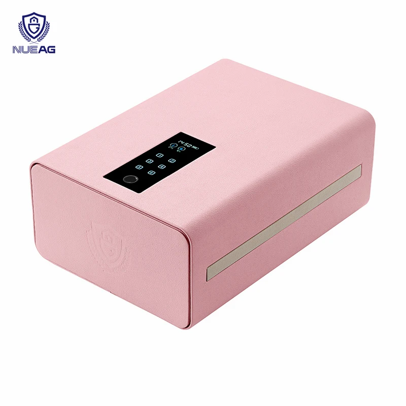 

High-quality Pink Orange Black Safety Deposit Box Hotel Safe Boxes Touch Sensitive Fingerprint Steel Drawers Safes For Cabinet