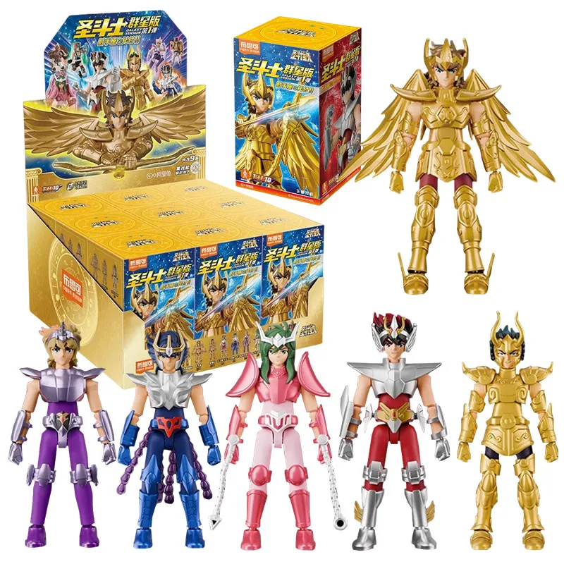 

1/9Pcs Saint Seiya building block Splicing toys Sagittarius Aiolos Shura Seiya Phoenix Ikki Shun Action Figure Collect models