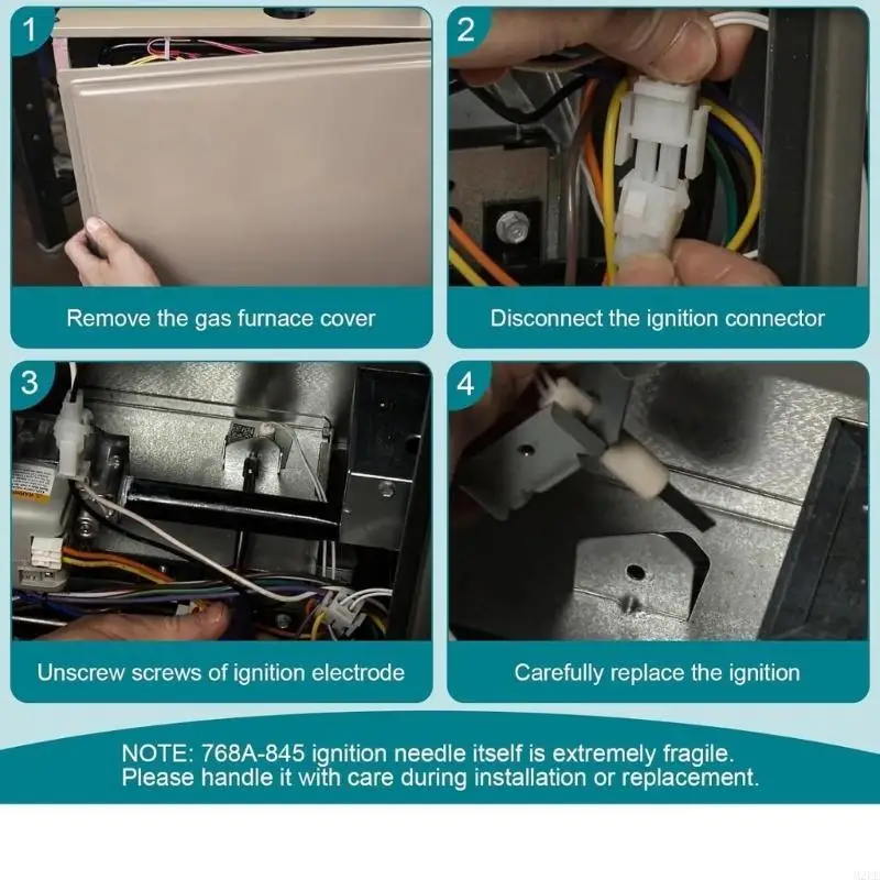 Upgraded 768A-845 Furnaces Hot Surfaces Ignitor Replacement Silicon Nitride Ignitor for Gas Cooktops Easy to Install 