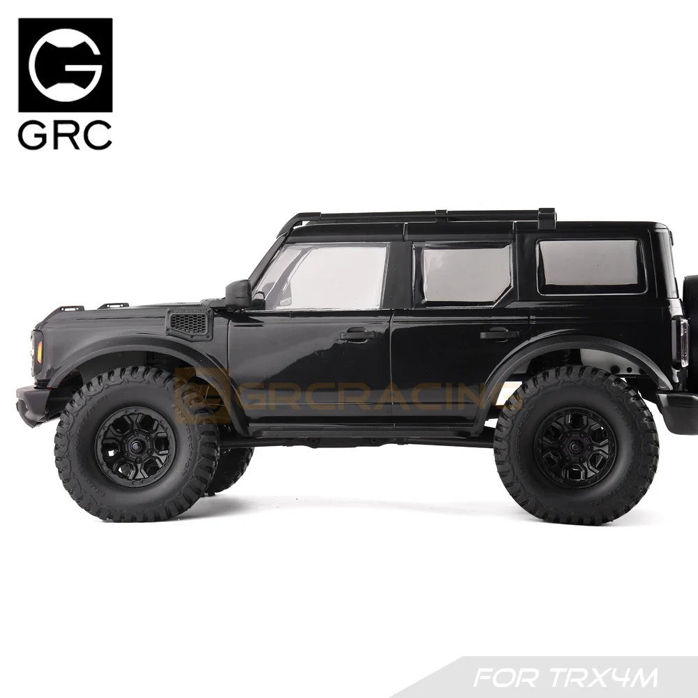 Preto impressão 3d estéreo capô do motor entrada de ar para trax Trx-4m 1/18 bronco trx4m rc rastreador carro atualizado peças grade de entrada de ar