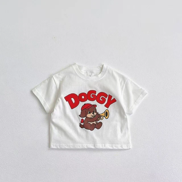 Comfortable And Fresh Printed Summer Casual Round Neck Cartoon Printed Short Sleeved Fashionable T-shirt Top