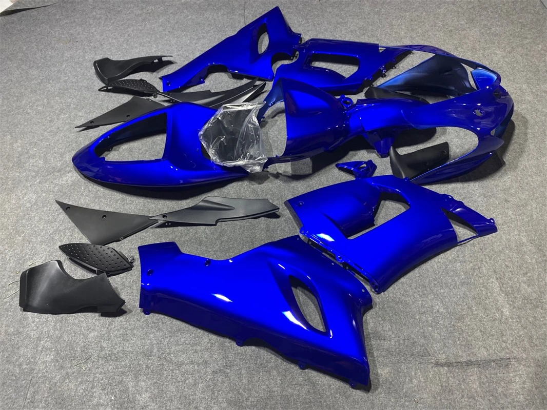 New ABS Plastic Shell Motorcycle Fairing kit Fit For Kawasaki Ninja ZX6R 636 ZX-6R 2005 2006 05 06 Custom blue