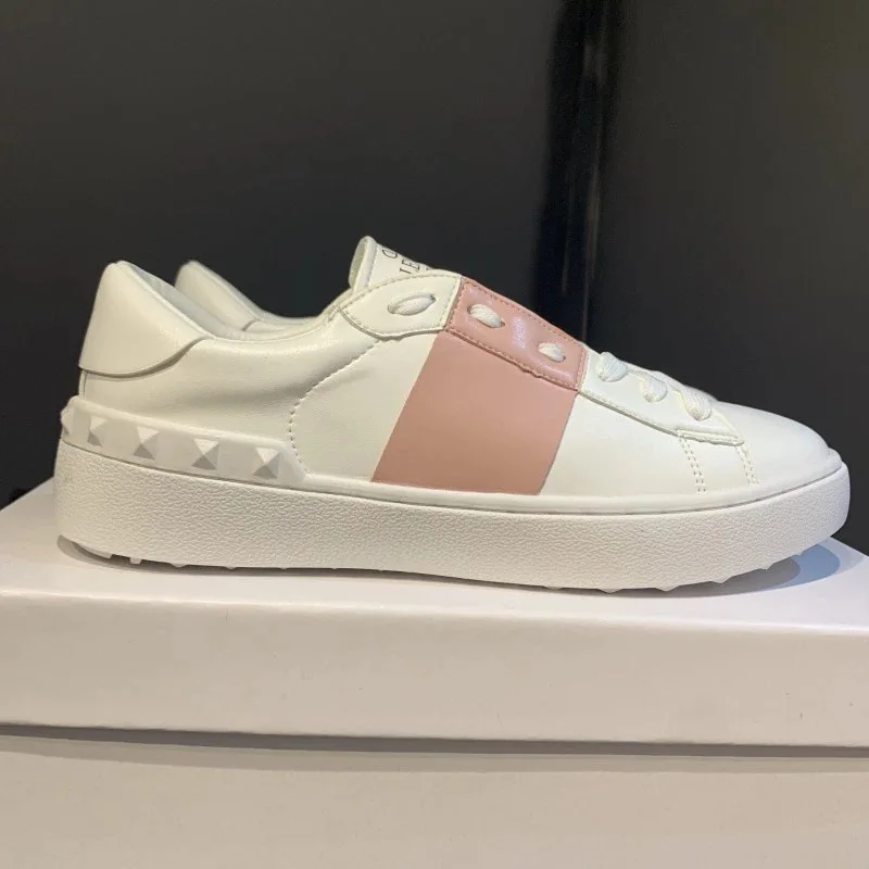 Scarpe da donna in pelle fatte a mano di lusso scarpe da uomo, rivetto scarpe sportive e casual a fondo piatto alla moda e popolari