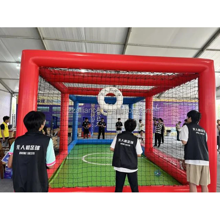 業務用気密ドローンサッカーゲームインフレータブルアリーナフットボールフィールドインフレータブルドローンアリーナ販売中