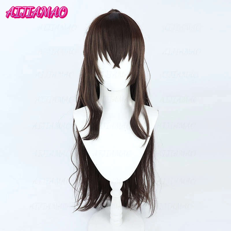 Dazai Osamu-Peluca de Cosplay de 100cm de largo para mujer, pelo sintético resistente al calor, Anime Dazai Osamu, pelucas + gorro de peluca